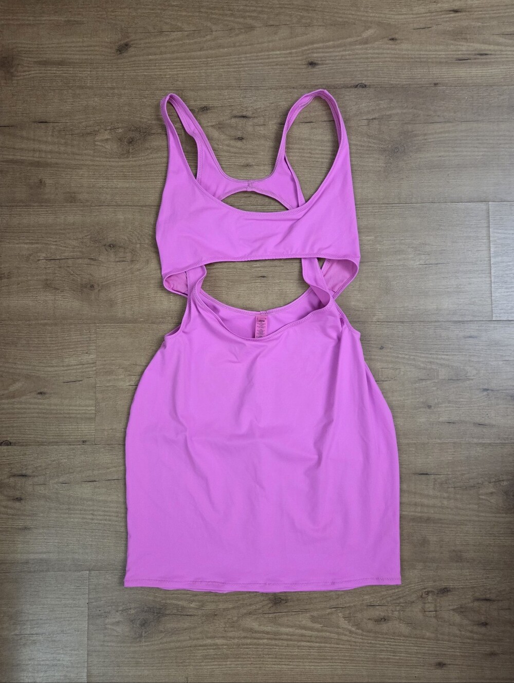 SKIMS Swim Cutout Tank Dress Taffy Pink - Picture 7 of 11